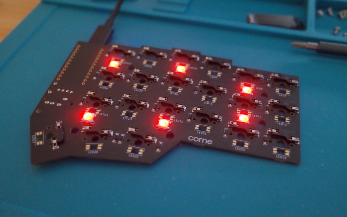 ハンダを温め直して修理した後